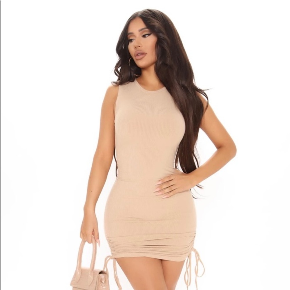 Fashion Nova ruched mini dress size Small NWT